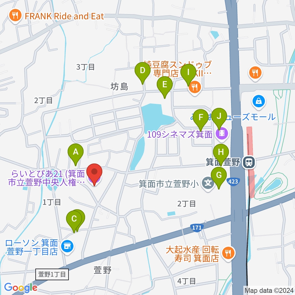 らいとぴあ21周辺の駐車場・コインパーキング一覧地図