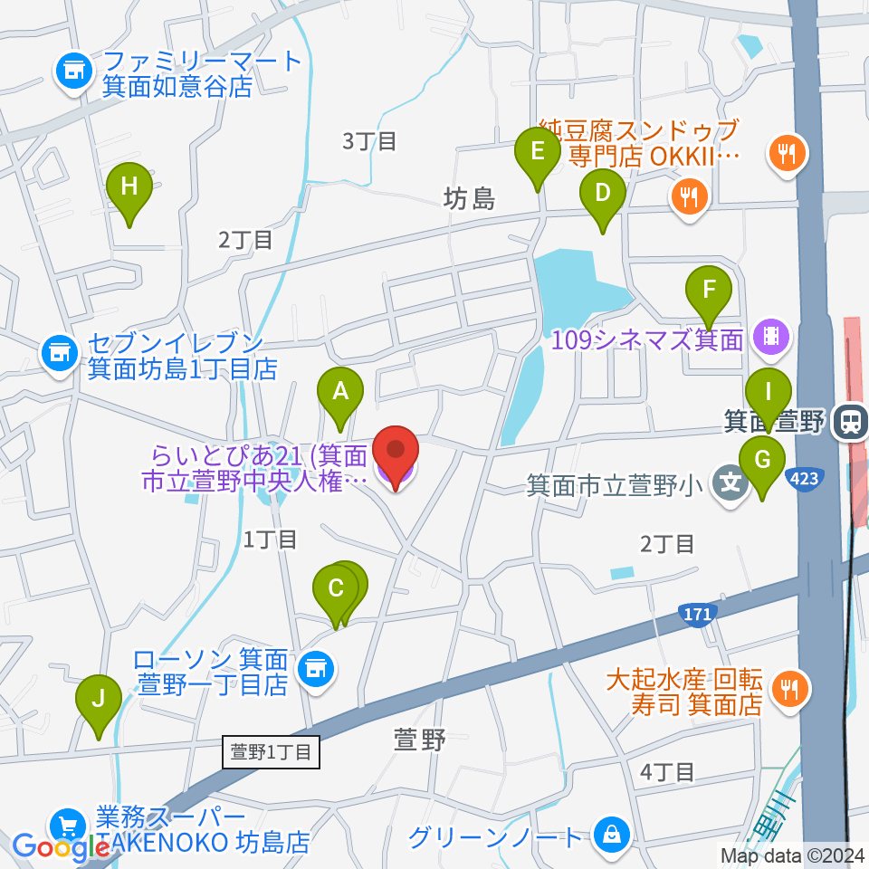 らいとぴあ21周辺の駐車場・コインパーキング一覧地図