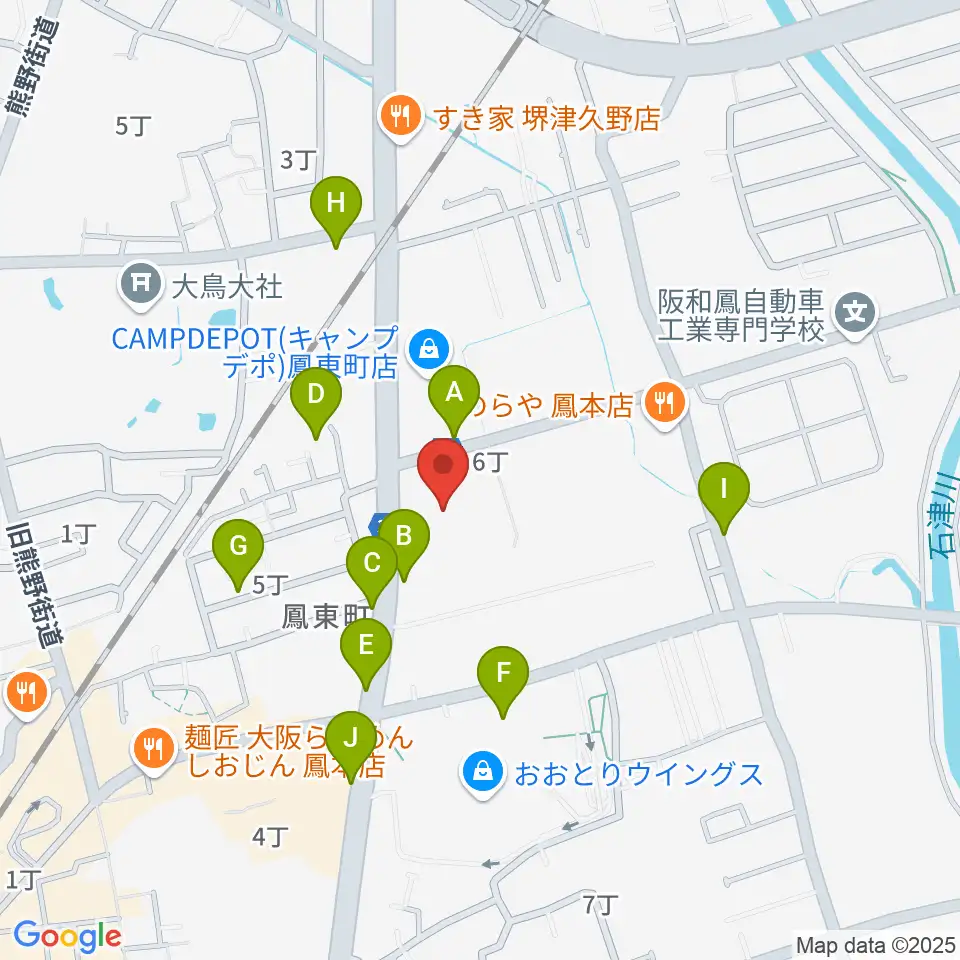 堺市西文化会館ウェスティ周辺の駐車場・コインパーキング一覧地図