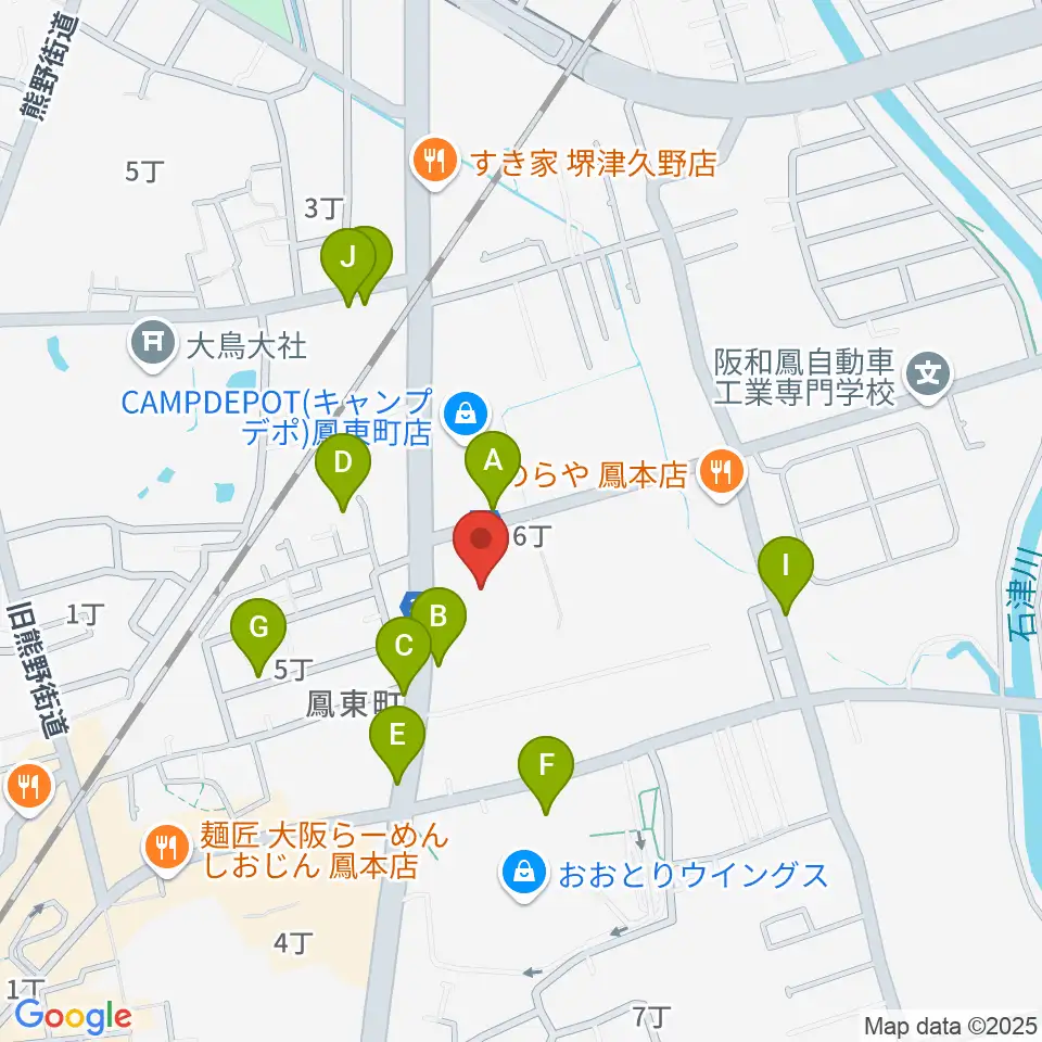 堺市西文化会館ウェスティ周辺の駐車場・コインパーキング一覧地図