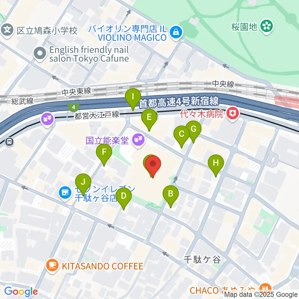 国立能楽堂周辺の駐車場・コインパーキング一覧地図
