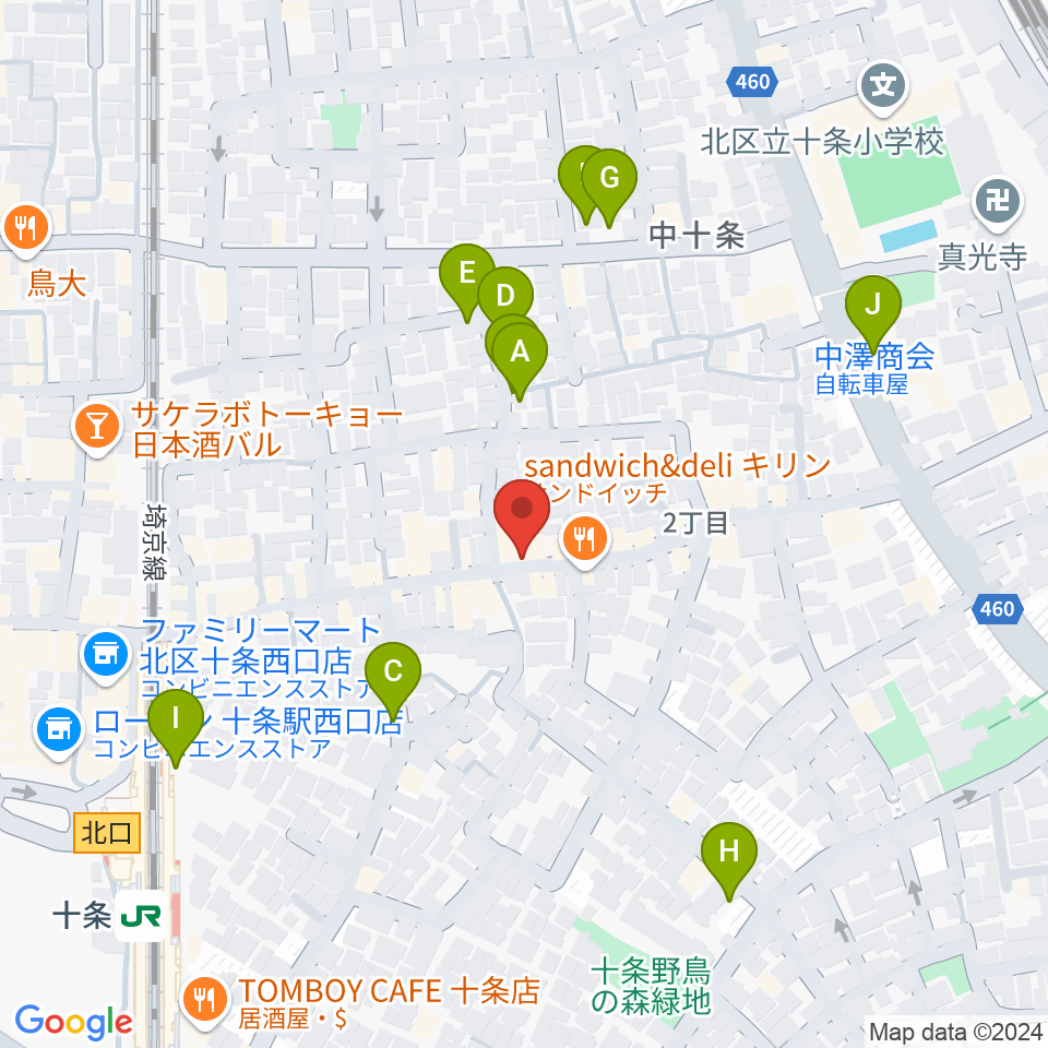 篠原演芸場周辺の駐車場・コインパーキング一覧地図