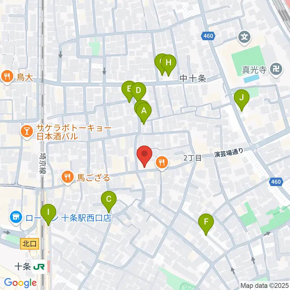 篠原演芸場周辺の駐車場・コインパーキング一覧地図