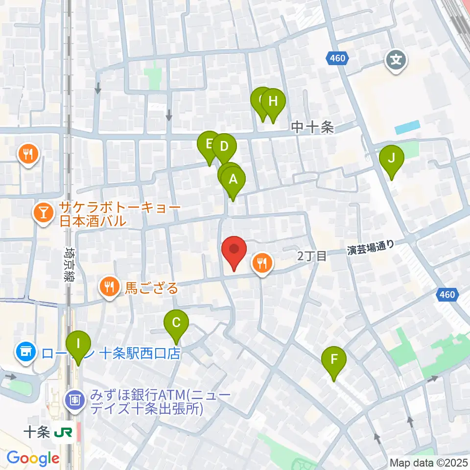 篠原演芸場周辺の駐車場・コインパーキング一覧地図