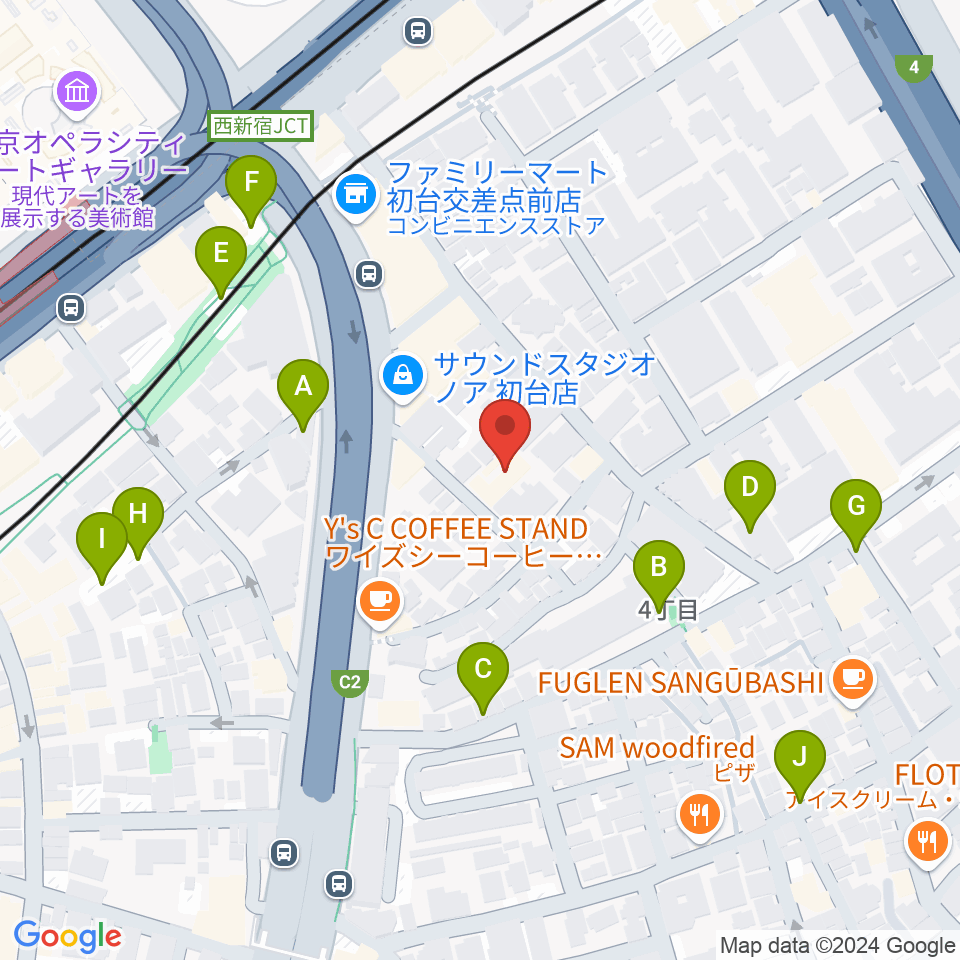 代々木能舞台周辺の駐車場・コインパーキング一覧地図