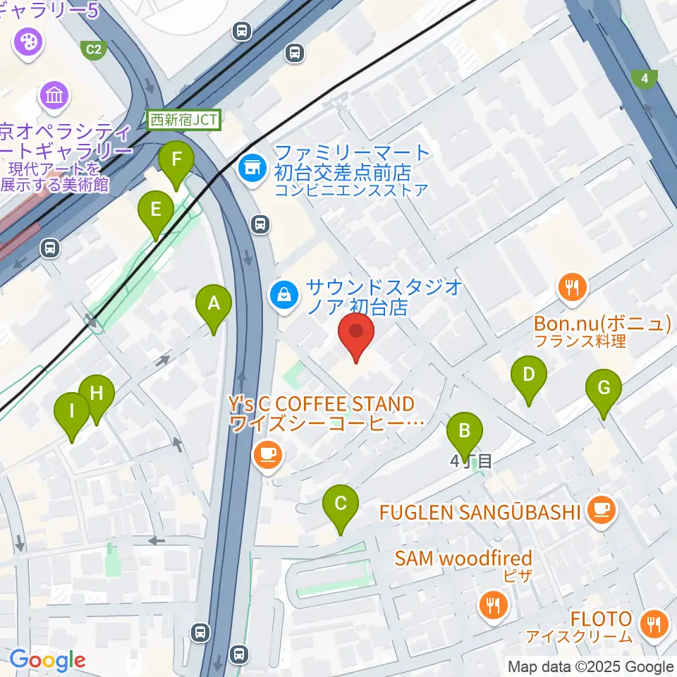 代々木能舞台周辺の駐車場・コインパーキング一覧地図