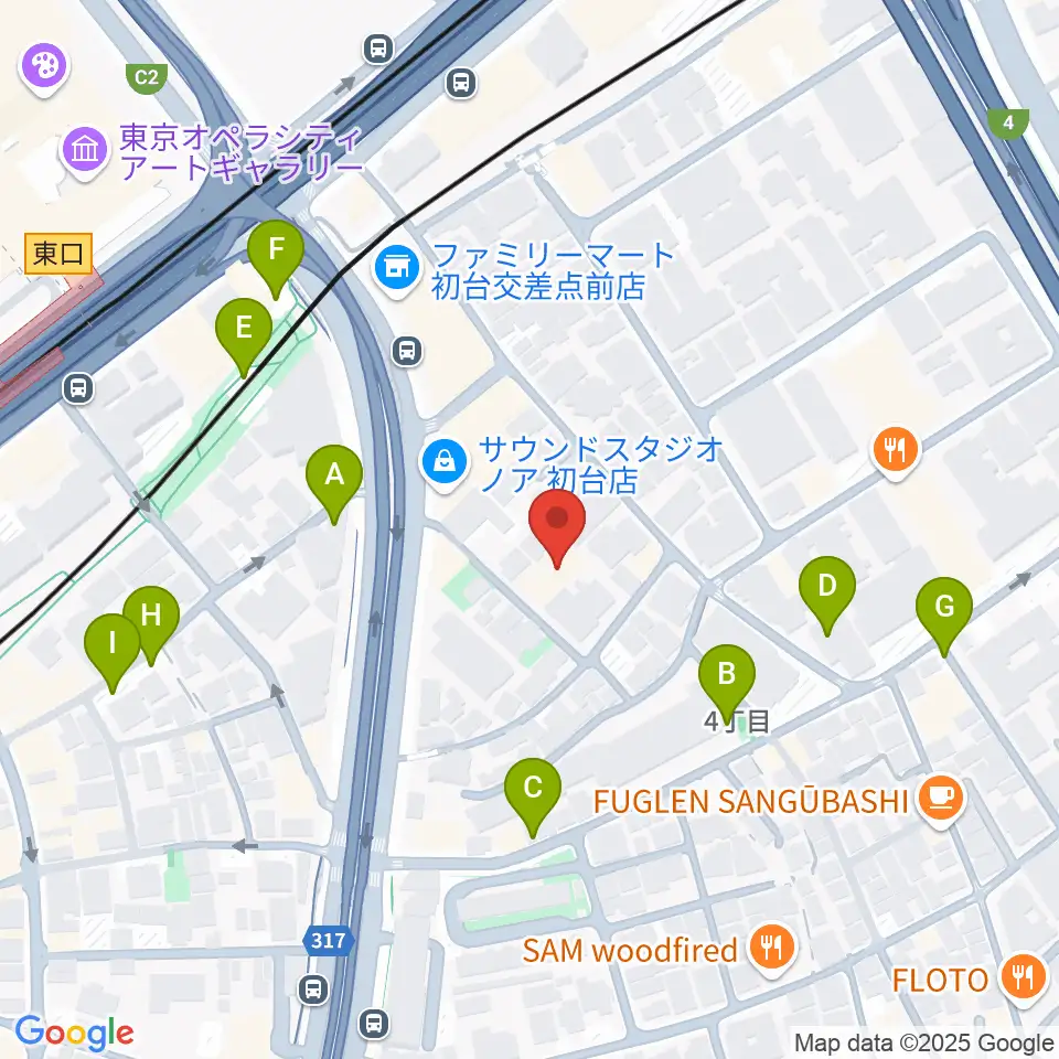 代々木能舞台周辺の駐車場・コインパーキング一覧地図