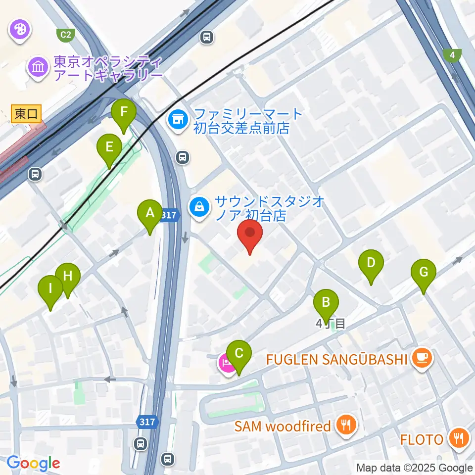 代々木能舞台周辺の駐車場・コインパーキング一覧地図