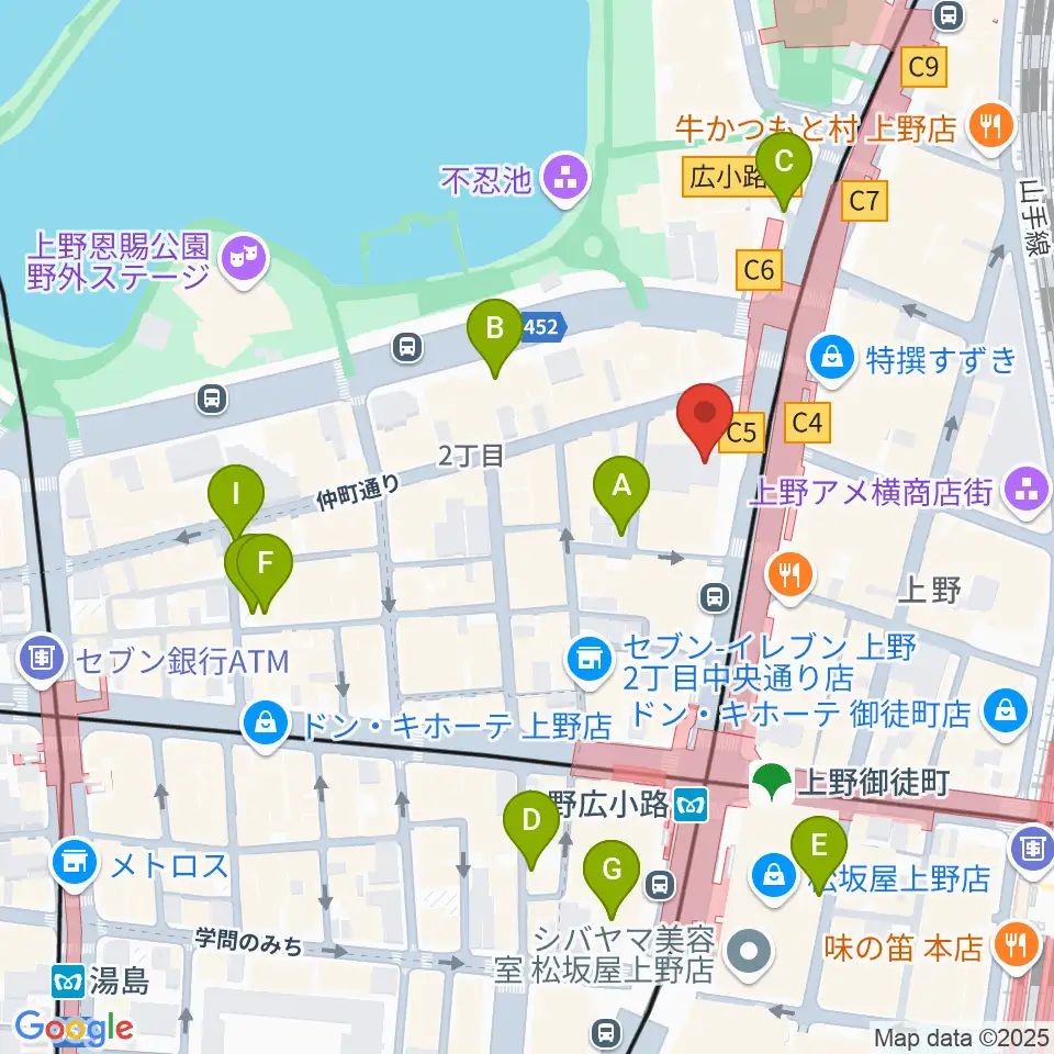 鈴本演芸場周辺の駐車場・コインパーキング一覧地図
