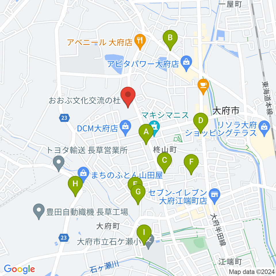 おおぶ文化交流の杜 allobu周辺の駐車場・コインパーキング一覧地図