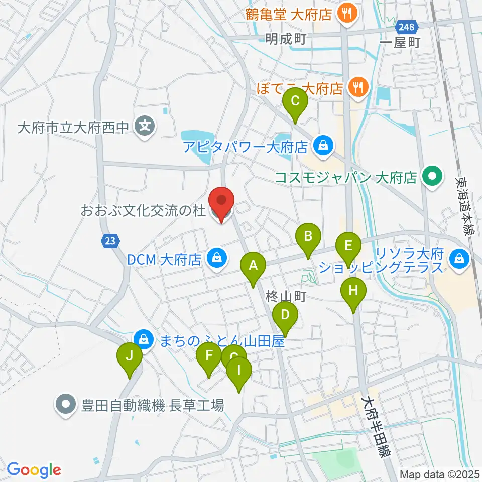 おおぶ文化交流の杜 allobu周辺の駐車場・コインパーキング一覧地図