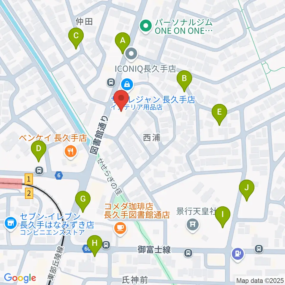 シンフォニア楽器 長久手店周辺の駐車場・コインパーキング一覧地図