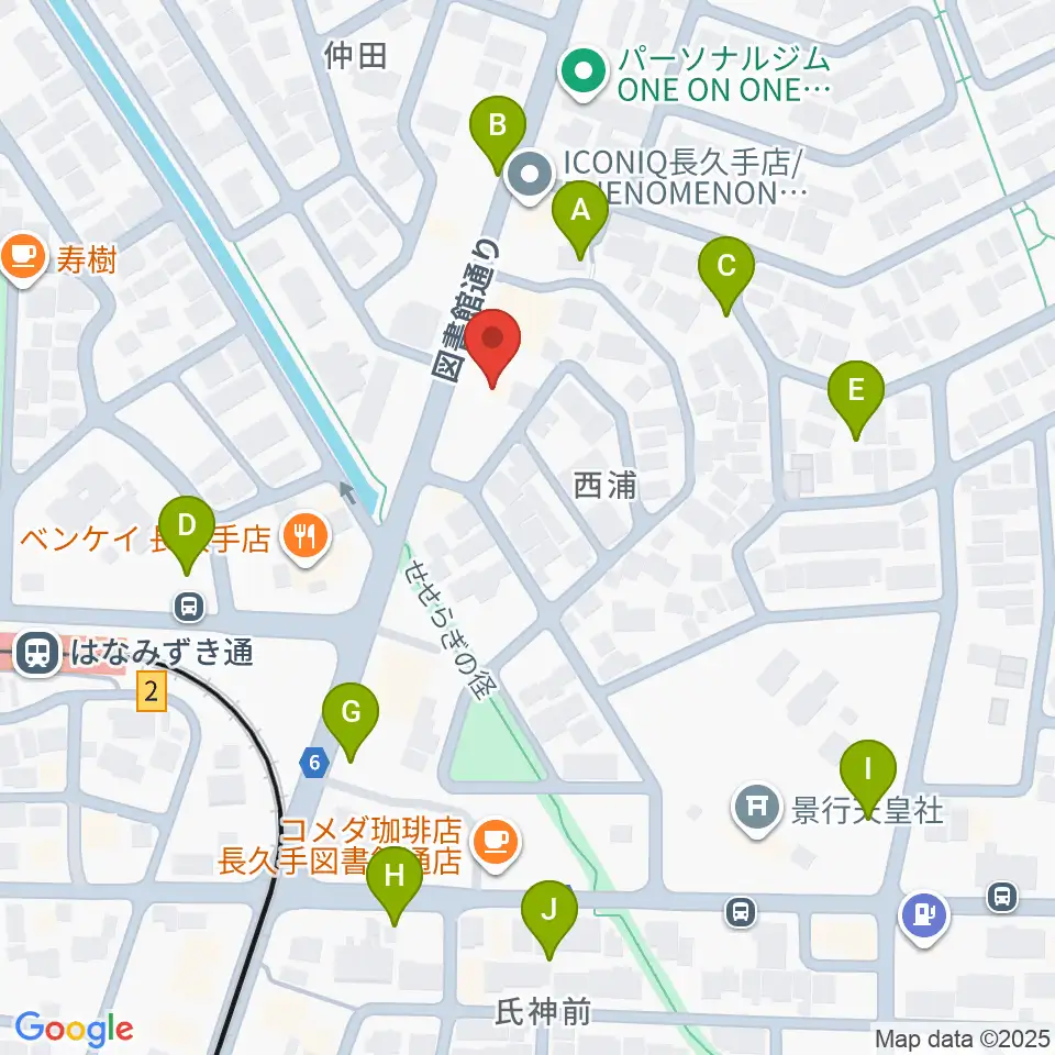 シンフォニア楽器 長久手店周辺の駐車場・コインパーキング一覧地図