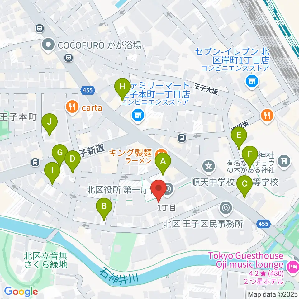 東京DTM作曲音楽学校周辺の駐車場・コインパーキング一覧地図