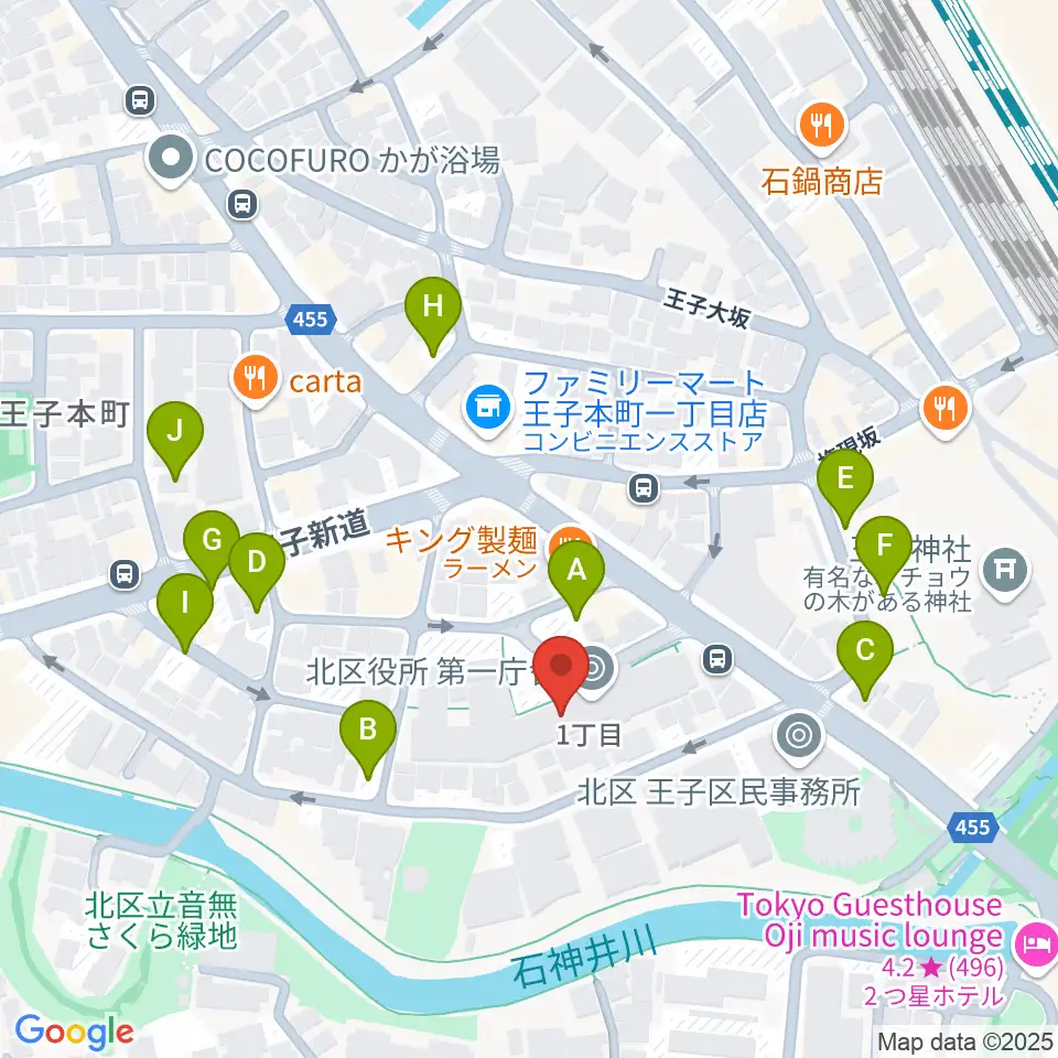 東京DTM作曲音楽学校周辺の駐車場・コインパーキング一覧地図
