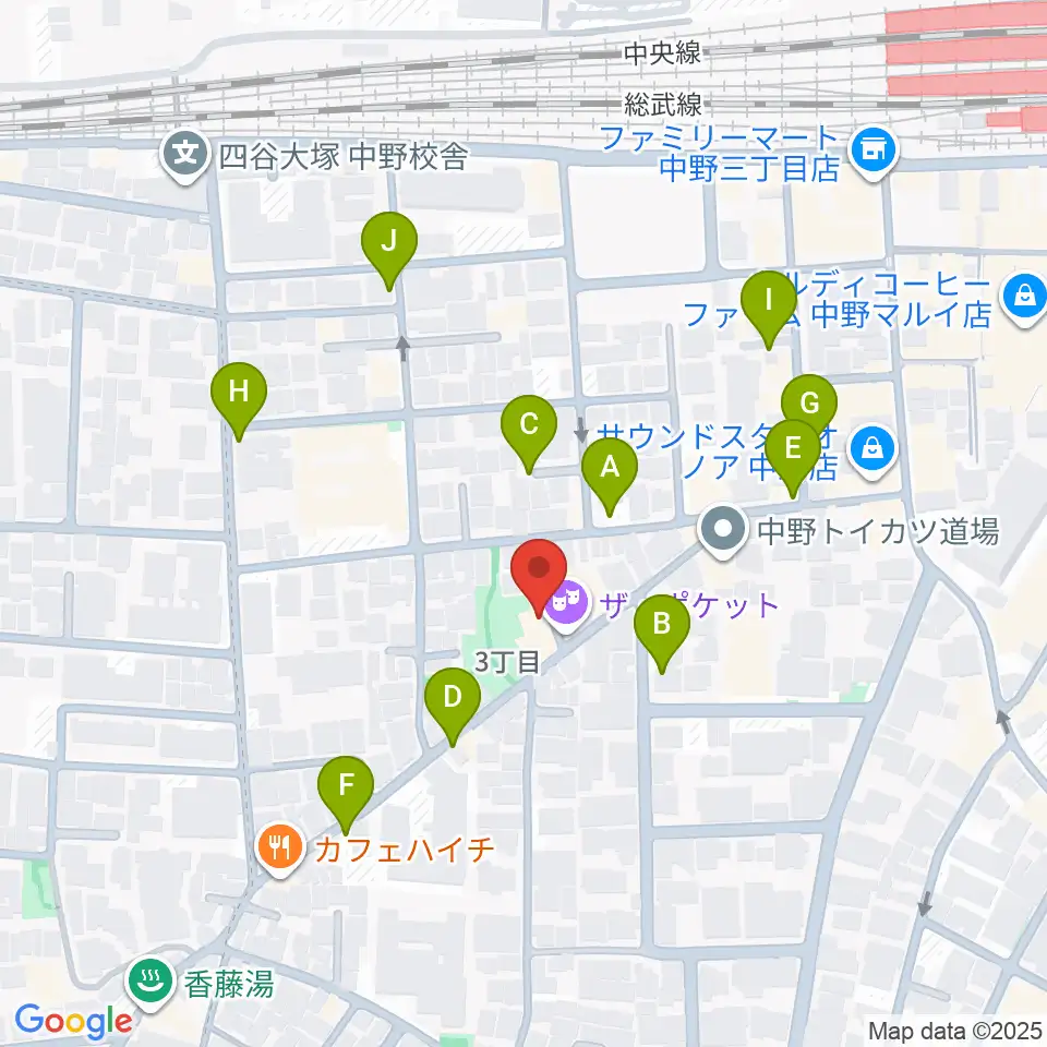 劇場MOMO周辺の駐車場・コインパーキング一覧地図