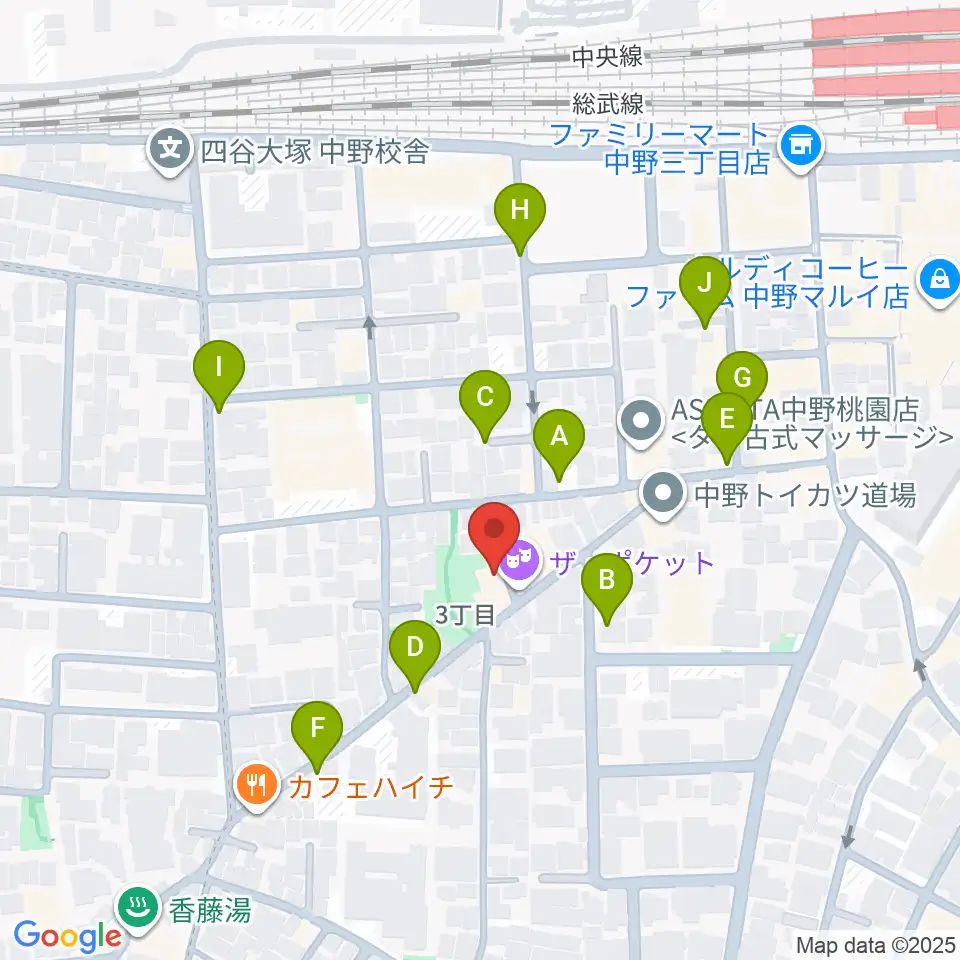 劇場MOMO周辺の駐車場・コインパーキング一覧地図