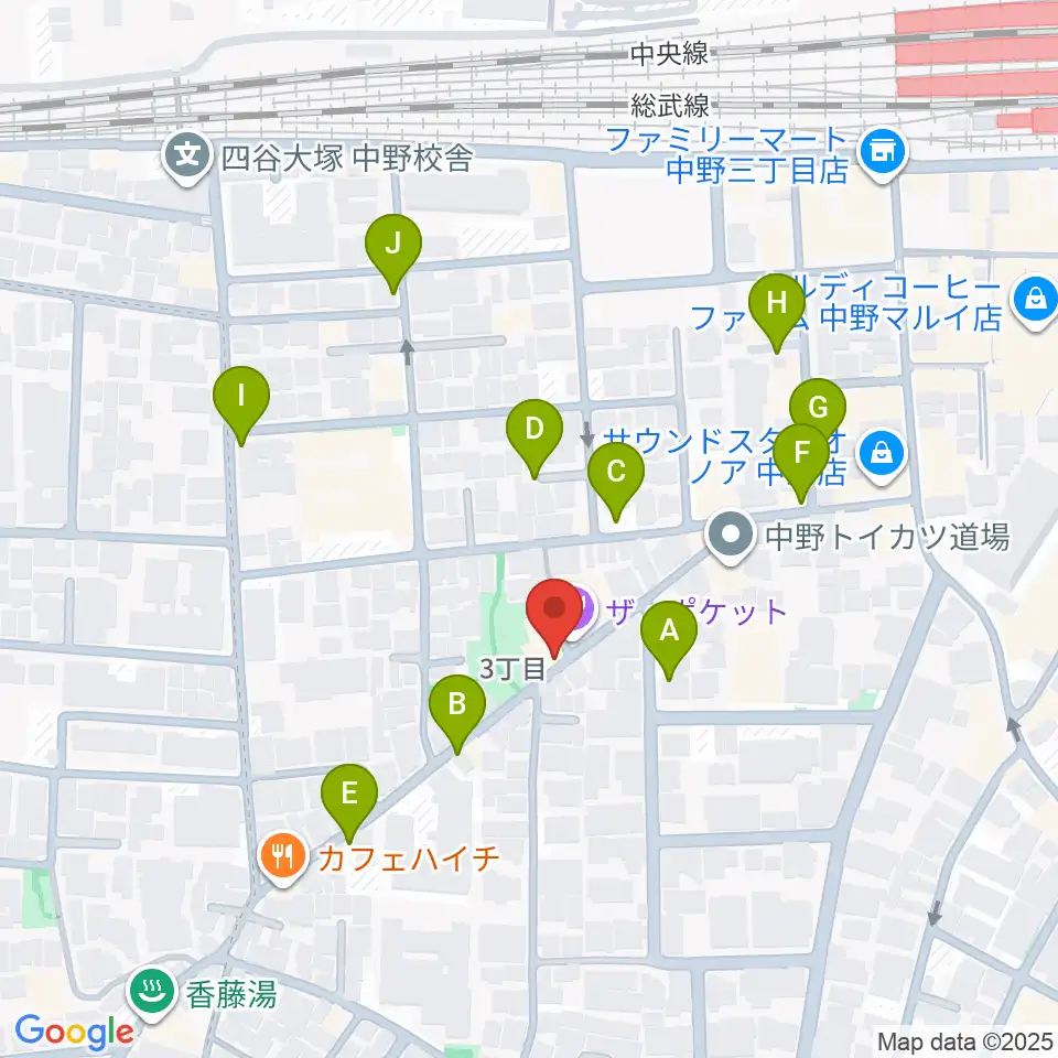 テアトルBONBON周辺の駐車場・コインパーキング一覧地図