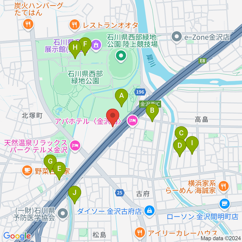 メロメロポッチ周辺の駐車場・コインパーキング一覧地図