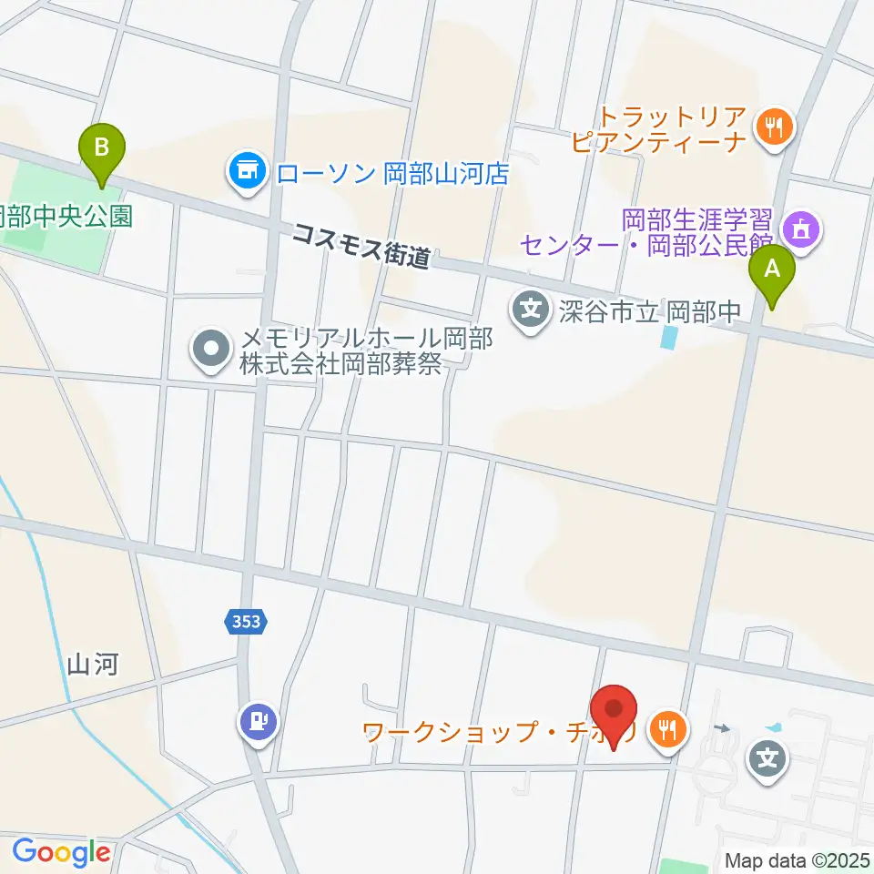 久保田ピアノ教室周辺の駐車場・コインパーキング一覧地図