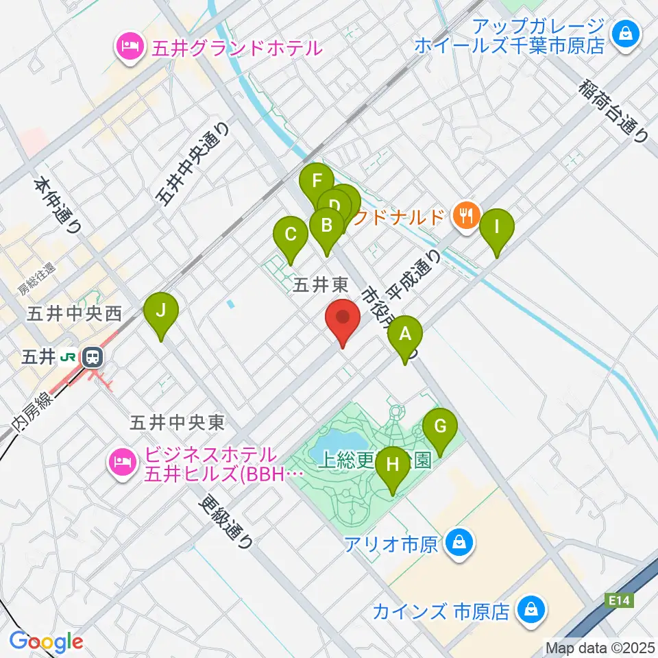 シツデン楽器周辺の駐車場・コインパーキング一覧地図