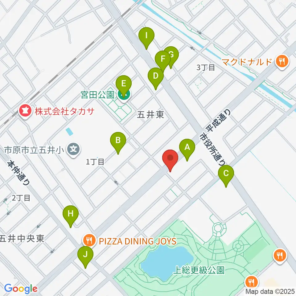 シツデン楽器周辺の駐車場・コインパーキング一覧地図