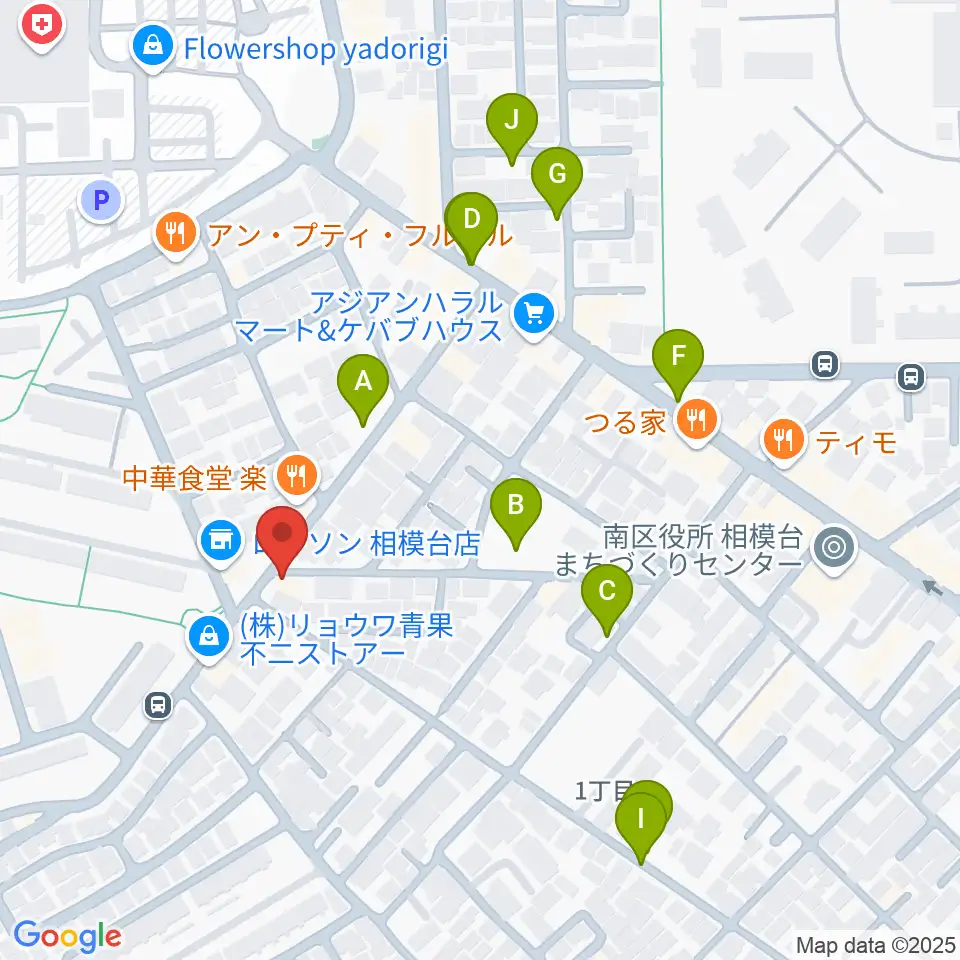 相模原T☆ROCKS周辺の駐車場・コインパーキング一覧地図