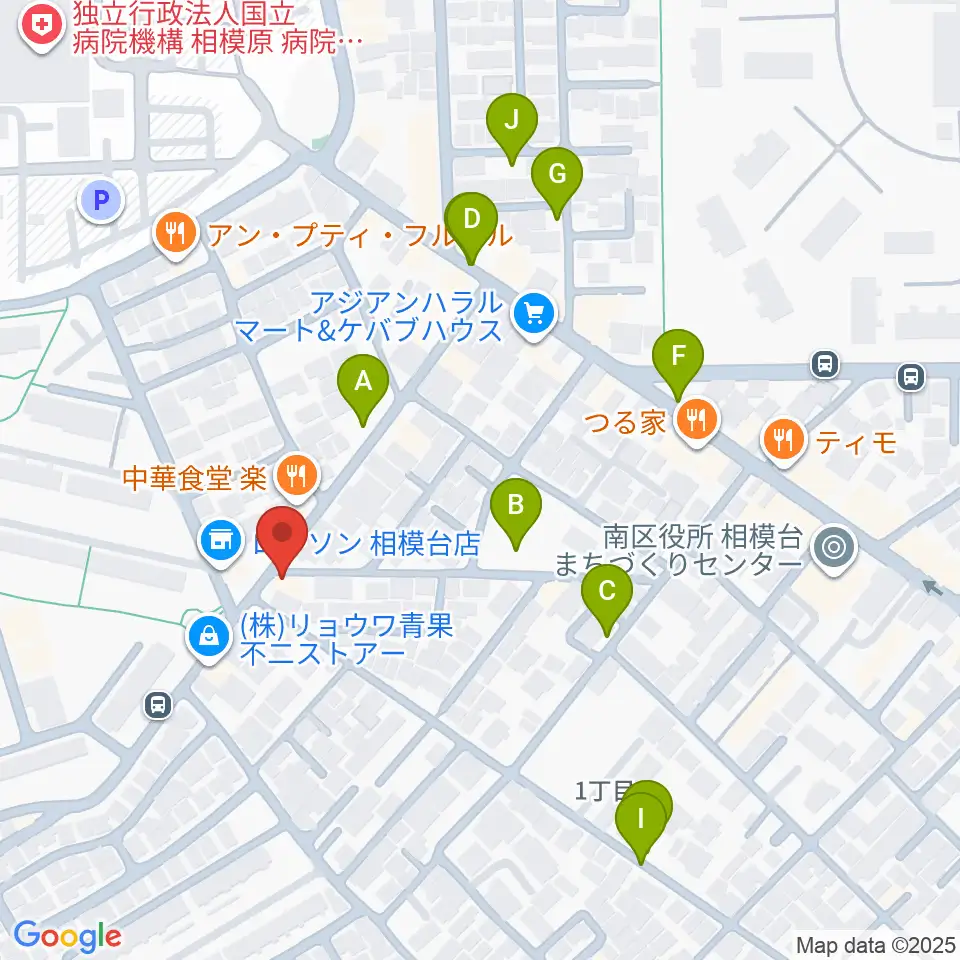 相模原T☆ROCKS周辺の駐車場・コインパーキング一覧地図