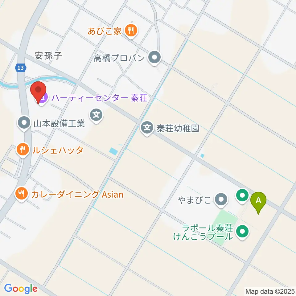 愛荘町立ハーティーセンター秦荘周辺の駐車場・コインパーキング一覧地図