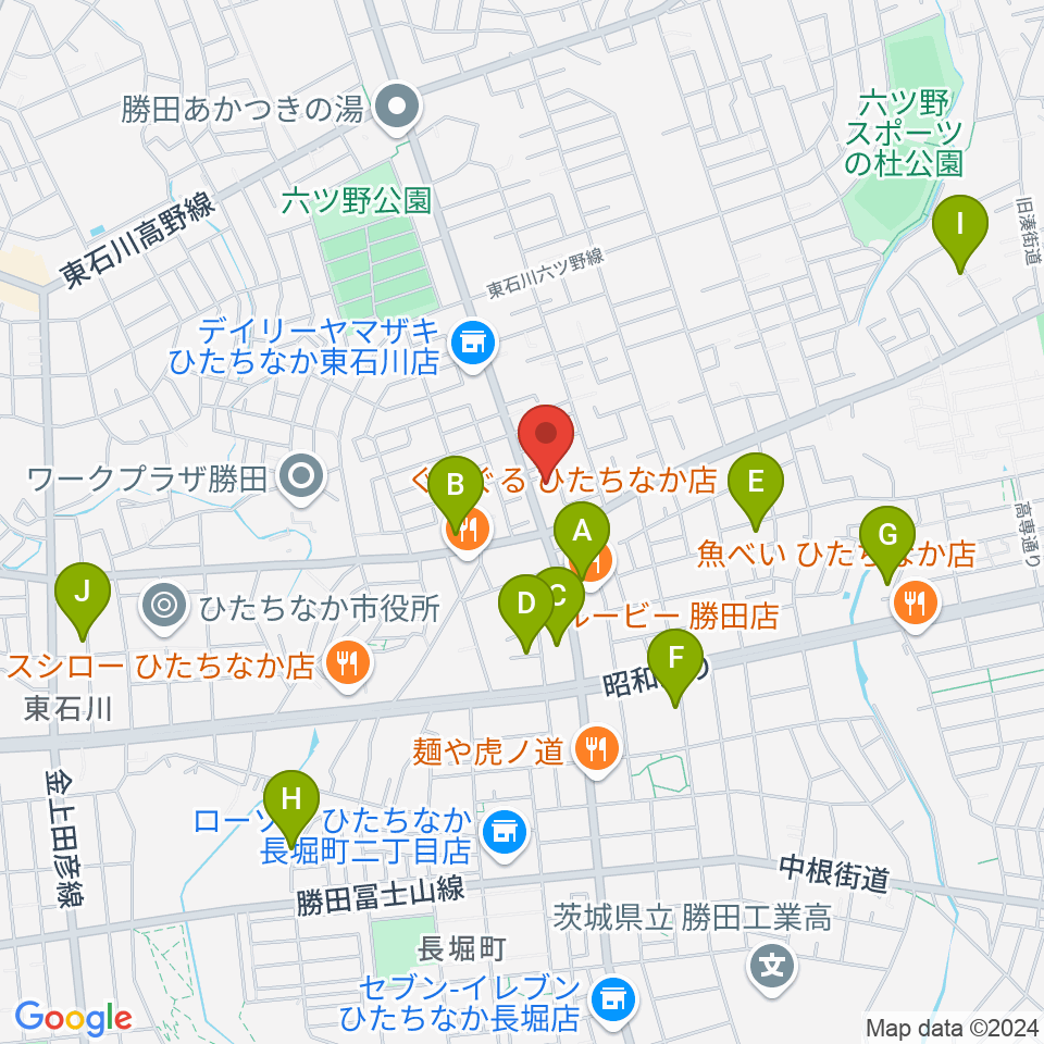 ブリックスホール周辺の駐車場・コインパーキング一覧地図