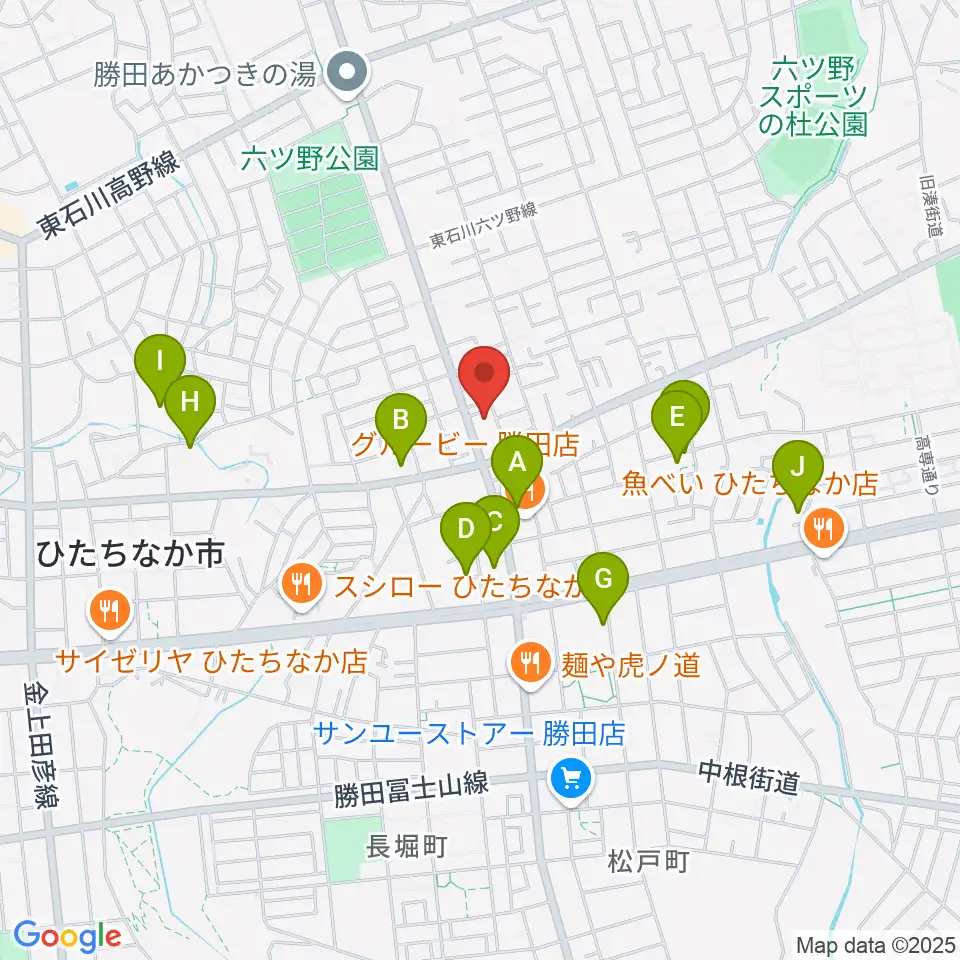 ブリックスホール周辺の駐車場・コインパーキング一覧地図