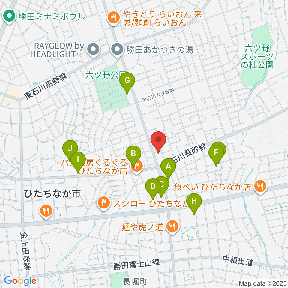 ブリックスホール周辺の駐車場・コインパーキング一覧地図