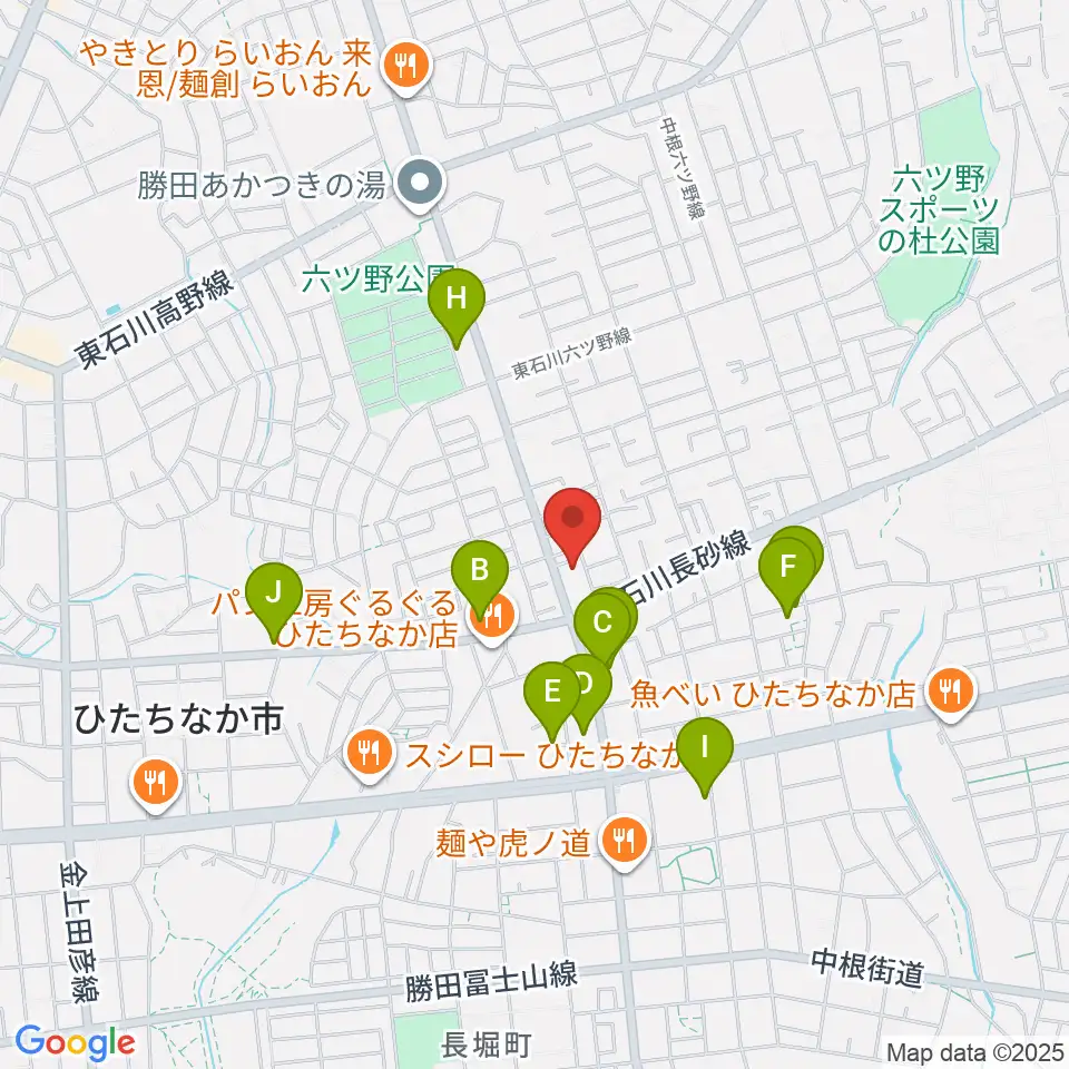 ブリックスホール周辺の駐車場・コインパーキング一覧地図