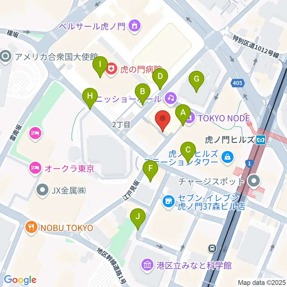 ニッショーホール周辺の駐車場・コインパーキング一覧地図