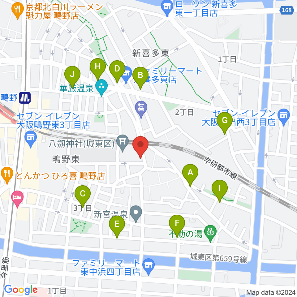 カワセドラムスクール周辺の駐車場・コインパーキング一覧地図