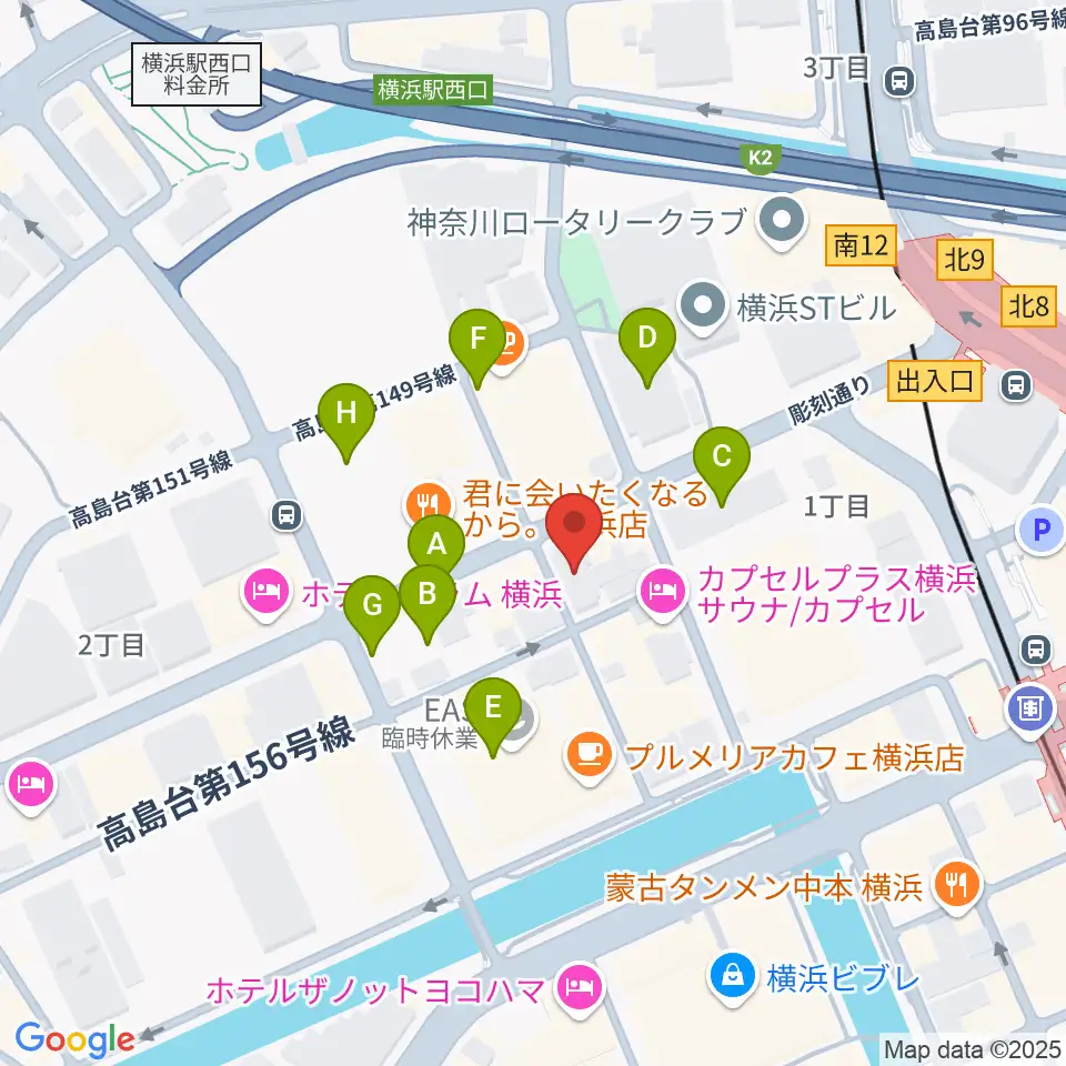 ムラマツ・フルート・レッスンセンター横浜周辺の駐車場・コインパーキング一覧地図