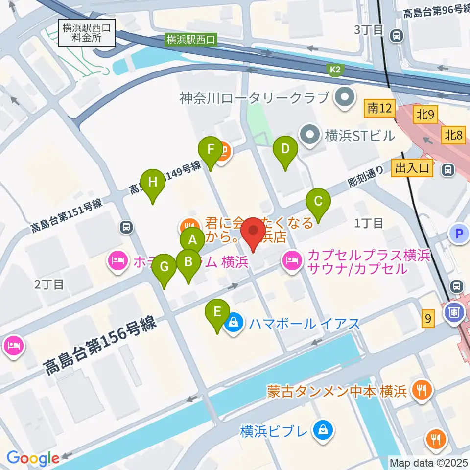 ムラマツ・フルート・レッスンセンター横浜周辺の駐車場・コインパーキング一覧地図