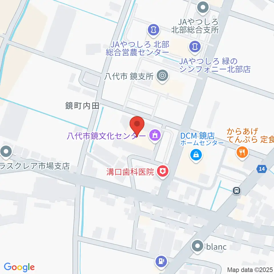 八代市鏡文化センター周辺の駐車場・コインパーキング一覧地図