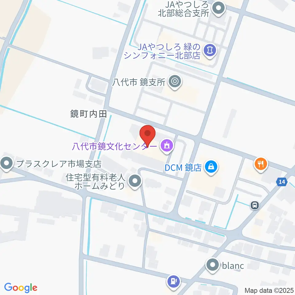 八代市鏡文化センター周辺の駐車場・コインパーキング一覧地図
