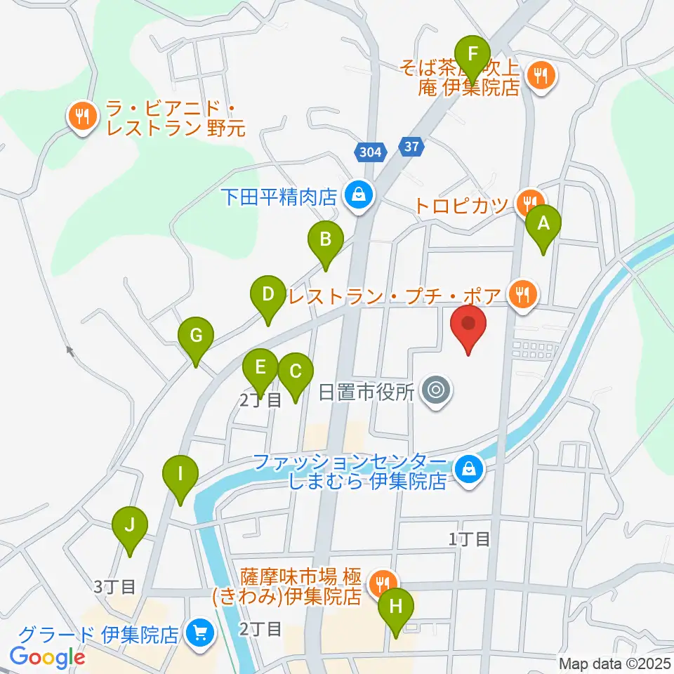 日置市伊集院文化会館周辺の駐車場・コインパーキング一覧地図