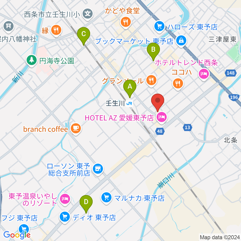 電王堂周辺の駐車場・コインパーキング一覧地図