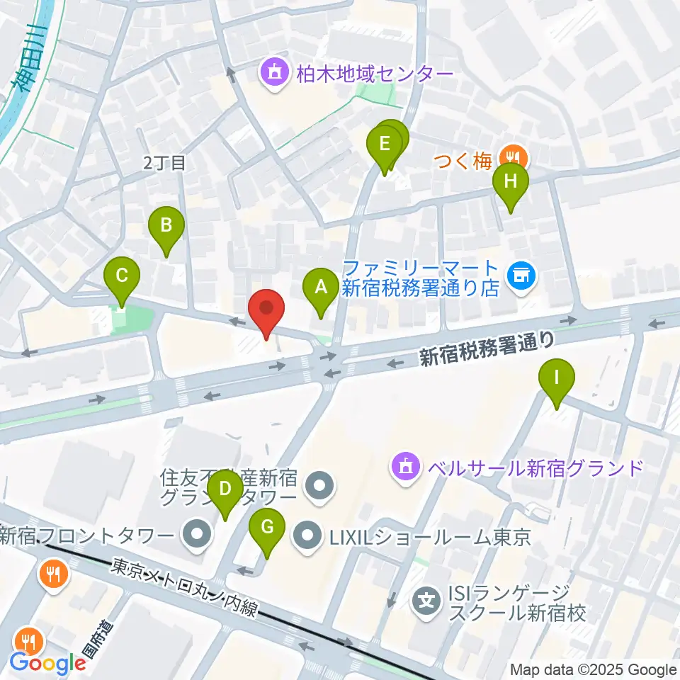 新宿村LIVE周辺の駐車場・コインパーキング一覧地図