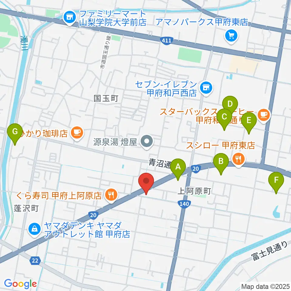 ボデガー東スタジオ周辺の駐車場・コインパーキング一覧地図