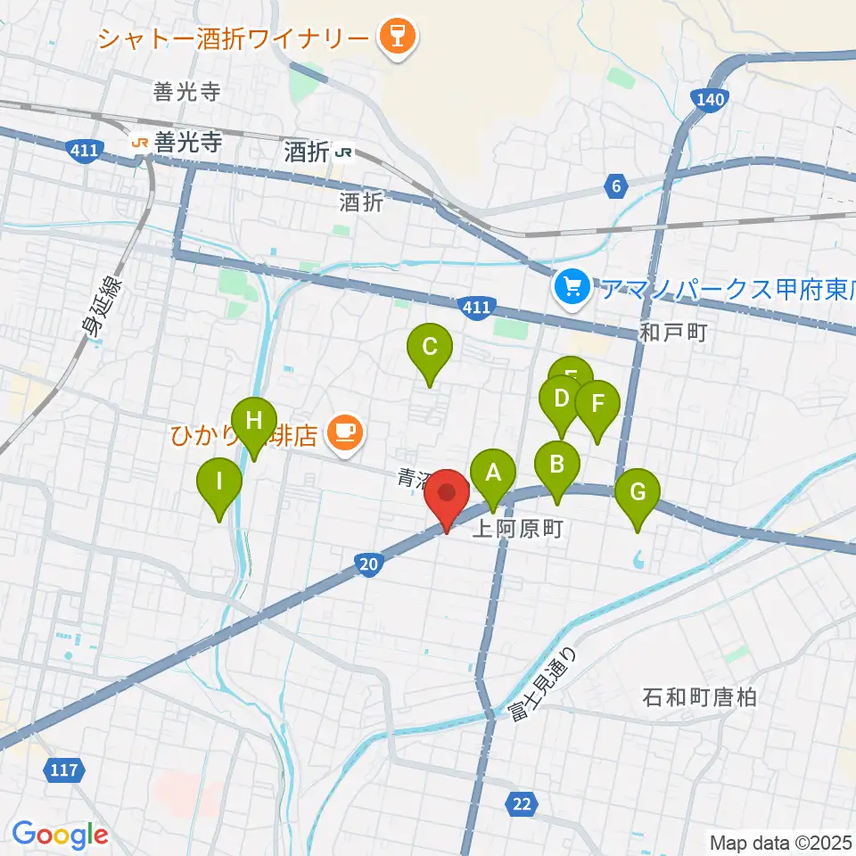 ボデガー東スタジオ周辺の駐車場・コインパーキング一覧地図