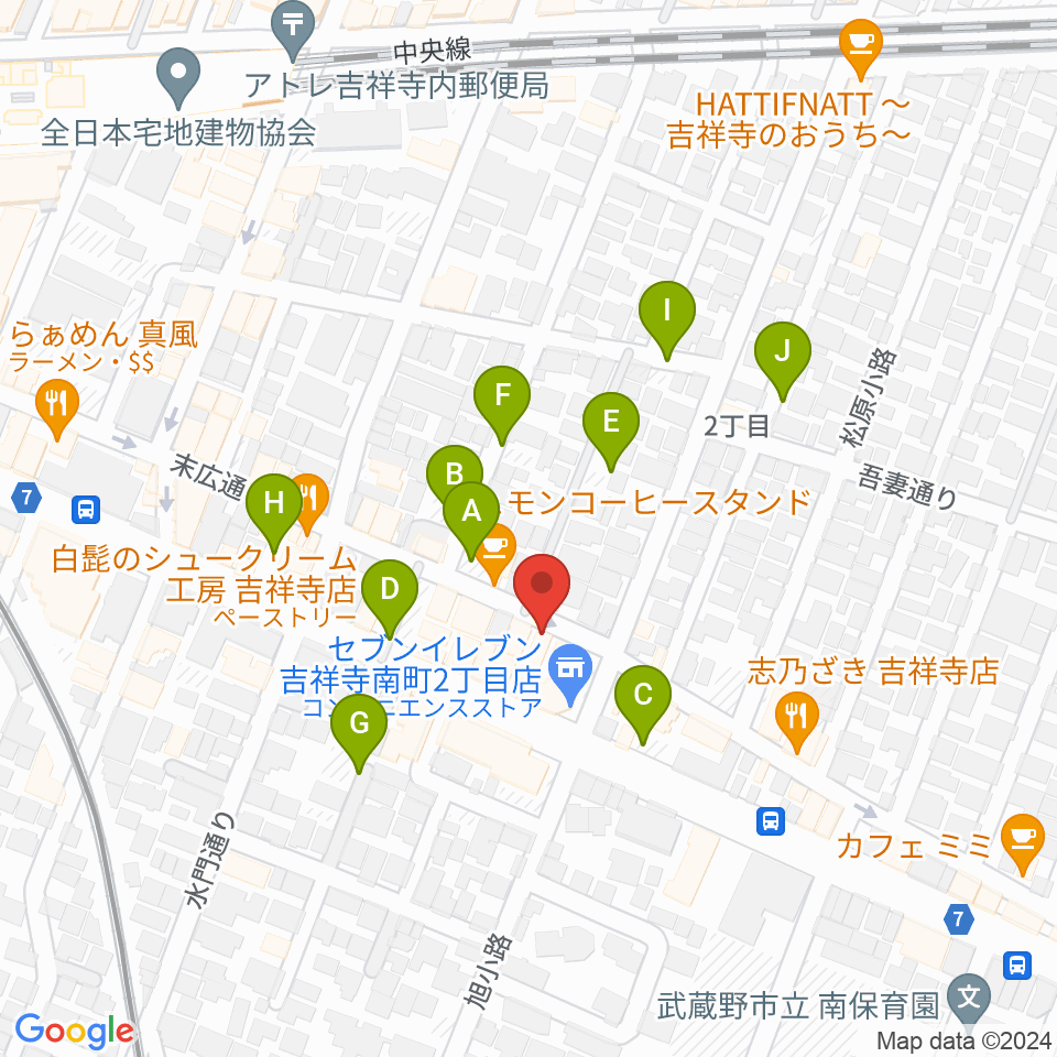 スタジオ壱之助周辺の駐車場・コインパーキング一覧地図