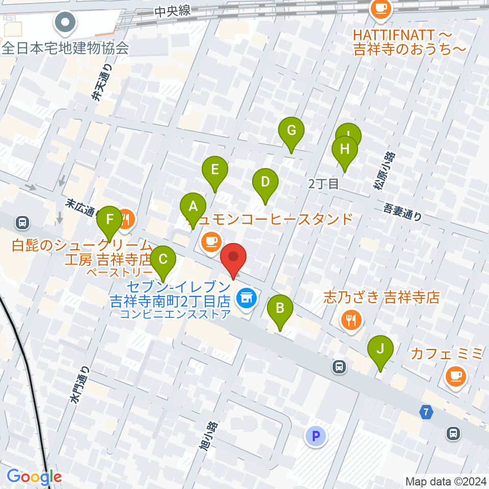 スタジオ壱之助周辺の駐車場・コインパーキング一覧地図