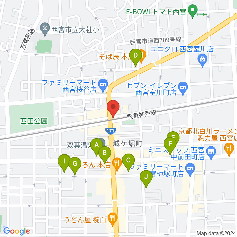 スタジオクリア周辺の駐車場・コインパーキング一覧地図