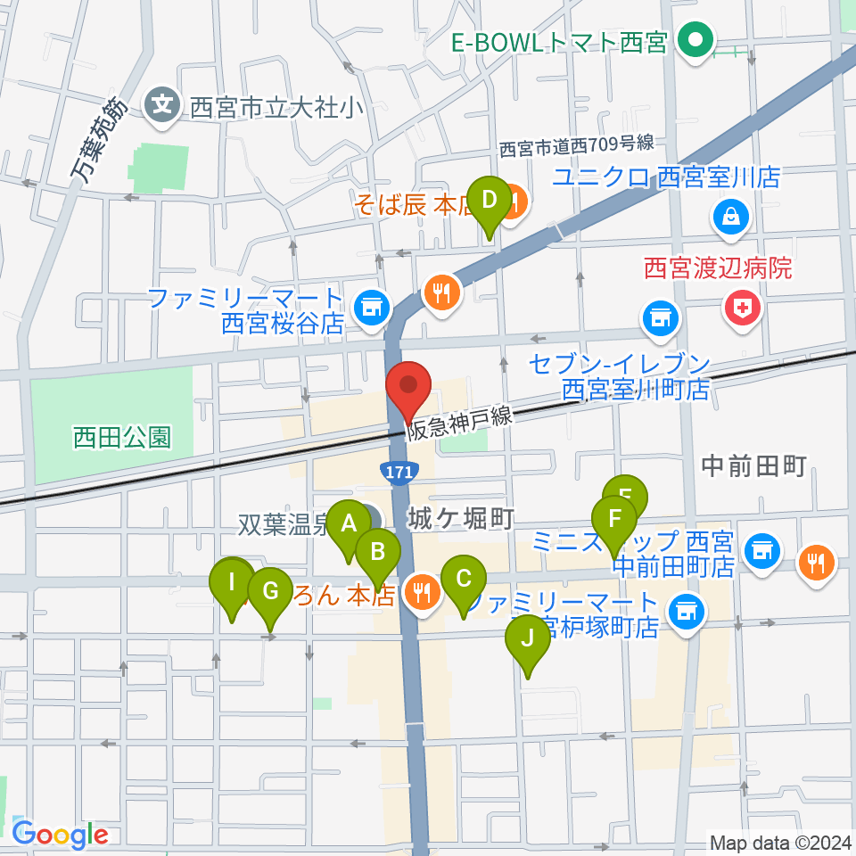 スタジオクリア周辺の駐車場・コインパーキング一覧地図