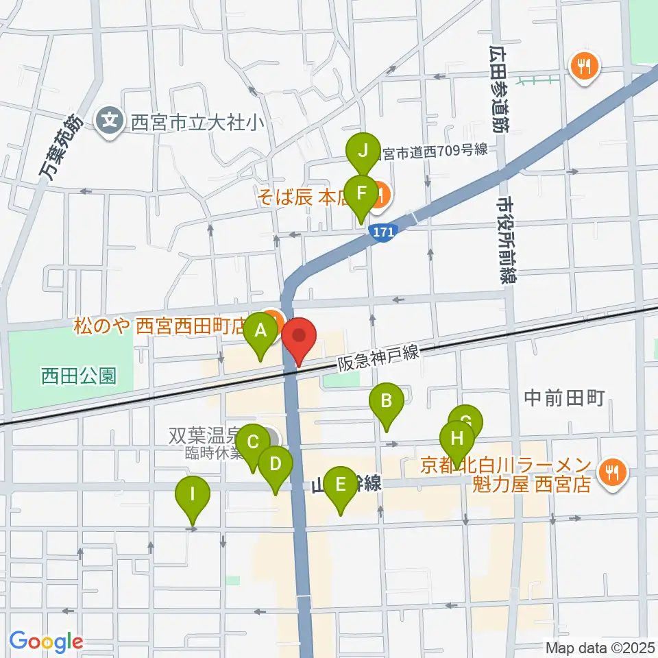 スタジオクリア周辺の駐車場・コインパーキング一覧地図