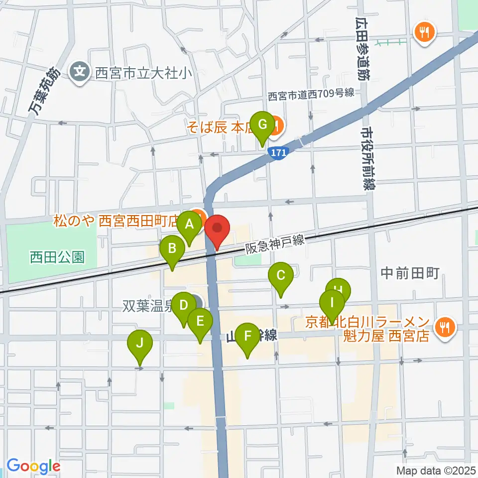 スタジオクリア周辺の駐車場・コインパーキング一覧地図